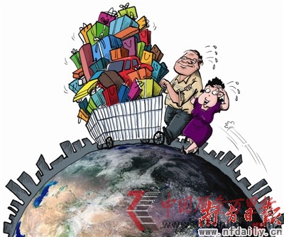 點(diǎn)圖查看下一頁 國人出境瘋狂購物“暴發(fā)戶”形象難改(圖)